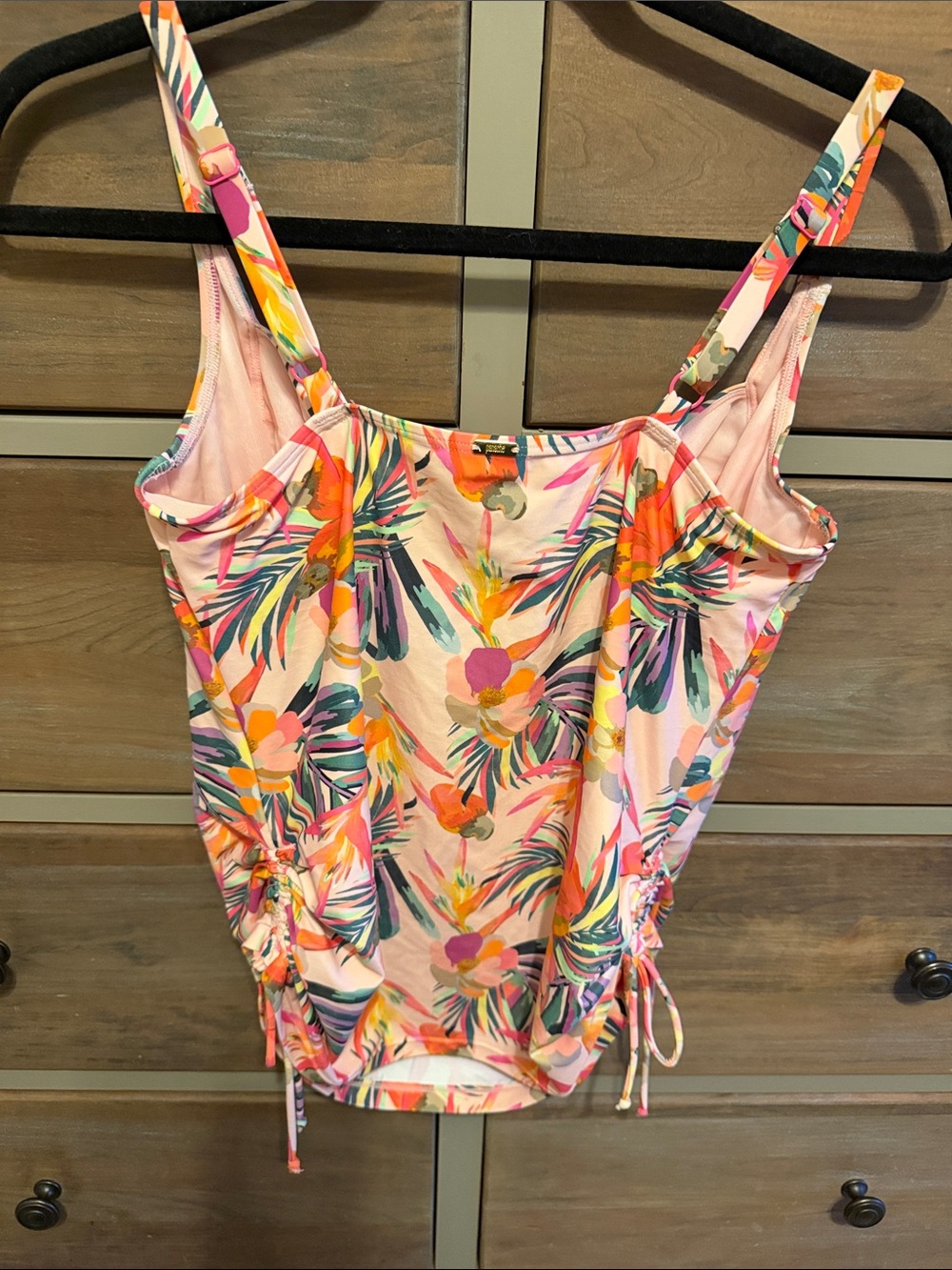Panache women’s Floral Pink Tropical Swimsuit top 34F (34DDD) - Picture 6 of 8